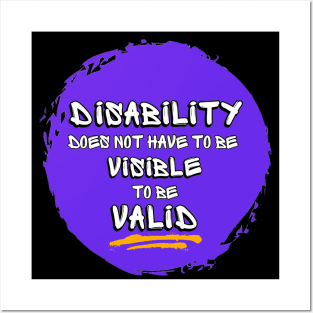 Invisible Disability Posters and Art